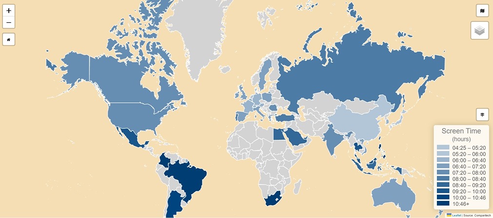 screen time map