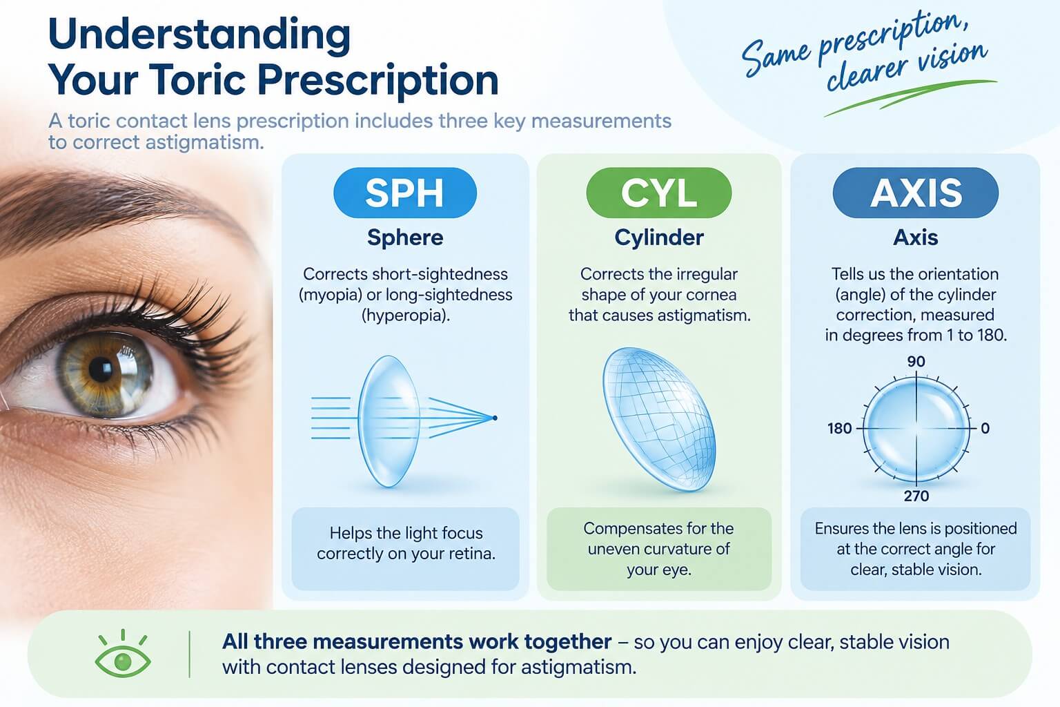 Understanding Your Toric Contact Lens prescription